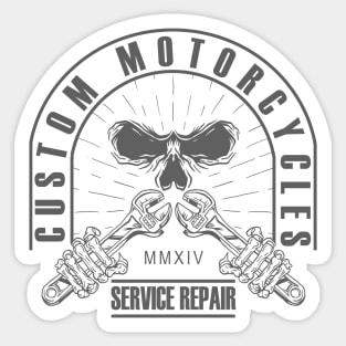 Custom Motorcycles Sticker